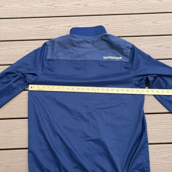 Under Armour Navy Midshipmen Jacket Men’s Large Full Zip Spell Out Flaws Read - Picture 8 of 10